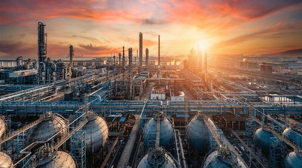 Industrial construction site